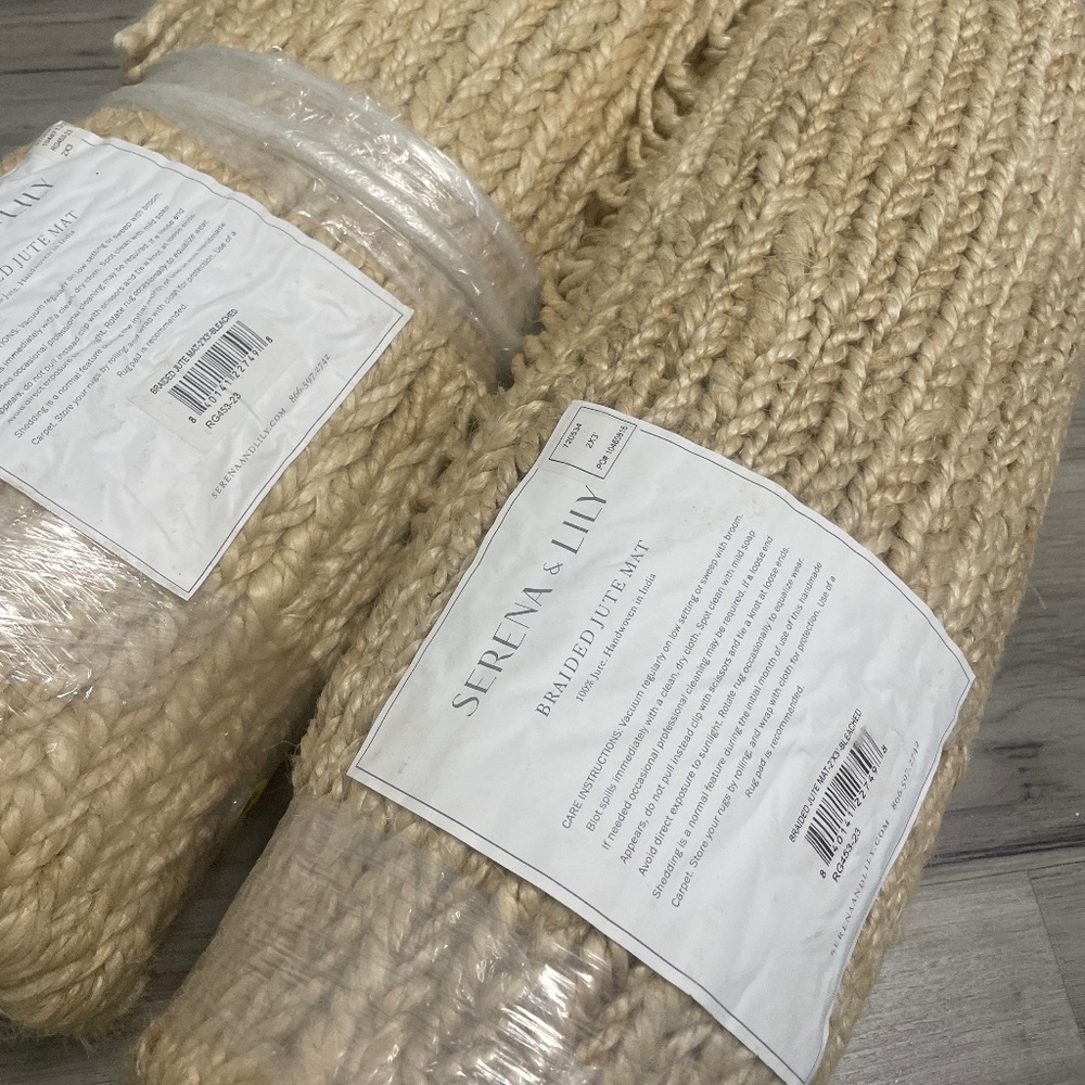 Serena & Lily Cream and Tan Accents